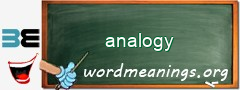 WordMeaning blackboard for analogy